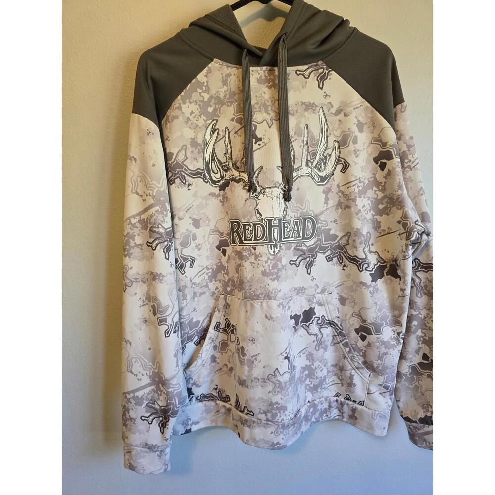 Red Head Viper Cream and Grey Logo Hoodie (M)